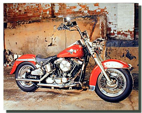 Red Harley Davidson Motorcycle Poster Motorcycle Posters