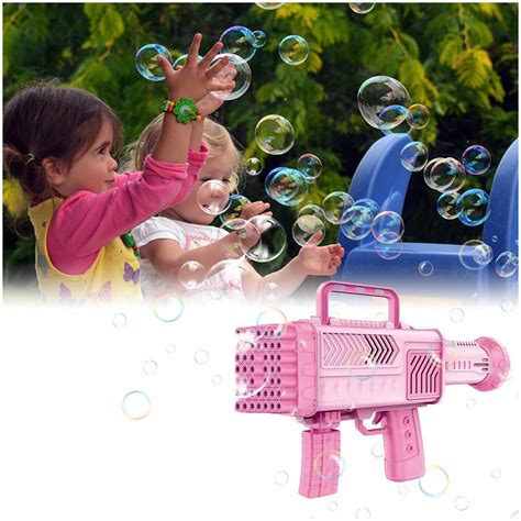 OEM Bubble Gun interaktív játék szappanbuborék pisztoly 46 lyuk