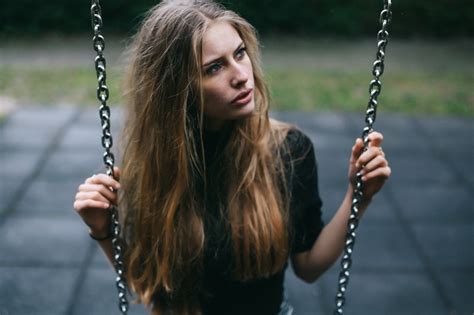 Swings Camille Rochette Looking Away Women Brunette Hd Wallpaper