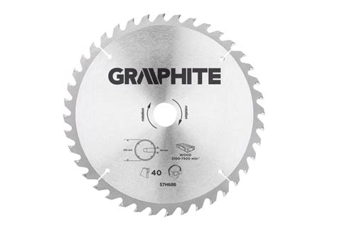 Диск пильный по дереву (255x30 мм; 40 зубьев) GRAPHITE 57H686 ...