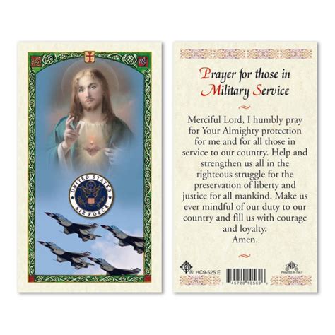 Shj Air Force Prayer Card 25pk English San Francis