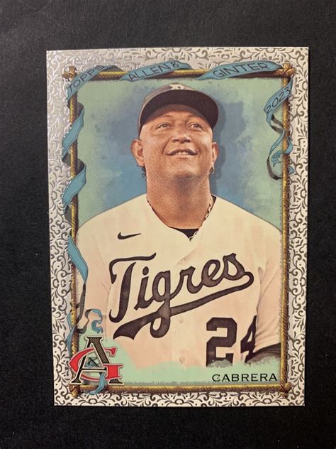 Miguel Cabrera 2023 Topps Allen Ginter Foil Filigree Parallel 139 EBay