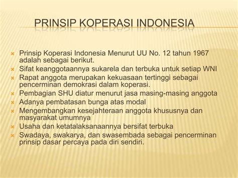 Konsep Koperasi Sejarah Dan Aliran Koperasi Indonesia PPT