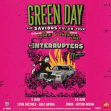 Green Day The Saviors Tour Celebrating 30 Years Of Dookie 20 Years Of