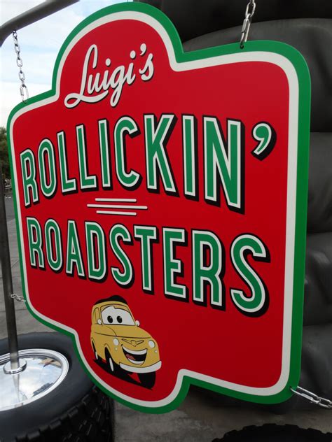 Video Luigis Rollickin Roadsters Sign Revealed In Cars Land At