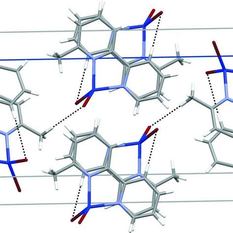 Crystal Packing Diagram For The Title Compound Hydrogen Bonds Are