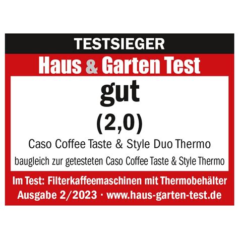 CASO Coffee Taste & Style Duo Thermo | Coffee | CASO Design Onlineshop