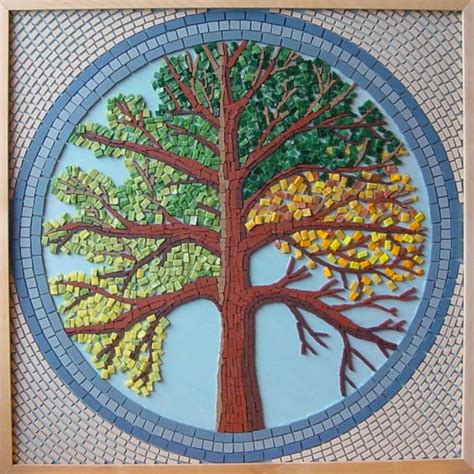 Mosaic Art The Tree Of Seasons Mosaic £395