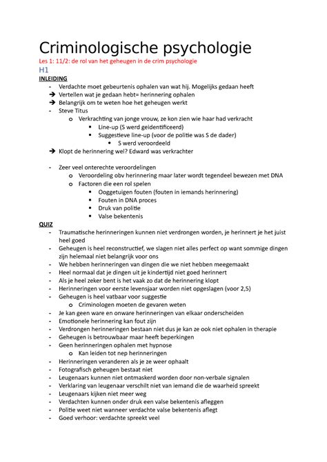 Criminologische Psychologie Mogelijks Gedaan Heeft Vertellen Wat Je