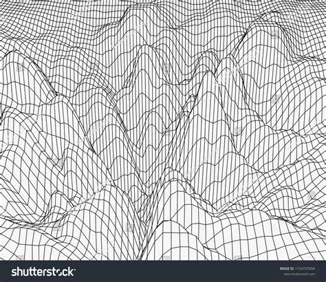 landscape abstract landscape background mesh stock vector royalty