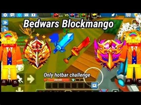 Only Hotbar Challenge In Bedwars Reupload Youtube