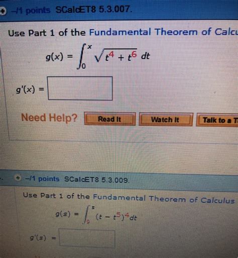 Solved 1 Points SCalcET8 5 3 007 Use Part 1 Of The Chegg