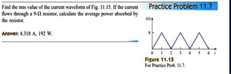 Respond Asap Thanks Find The Rms Value Of The Current Waveform Of