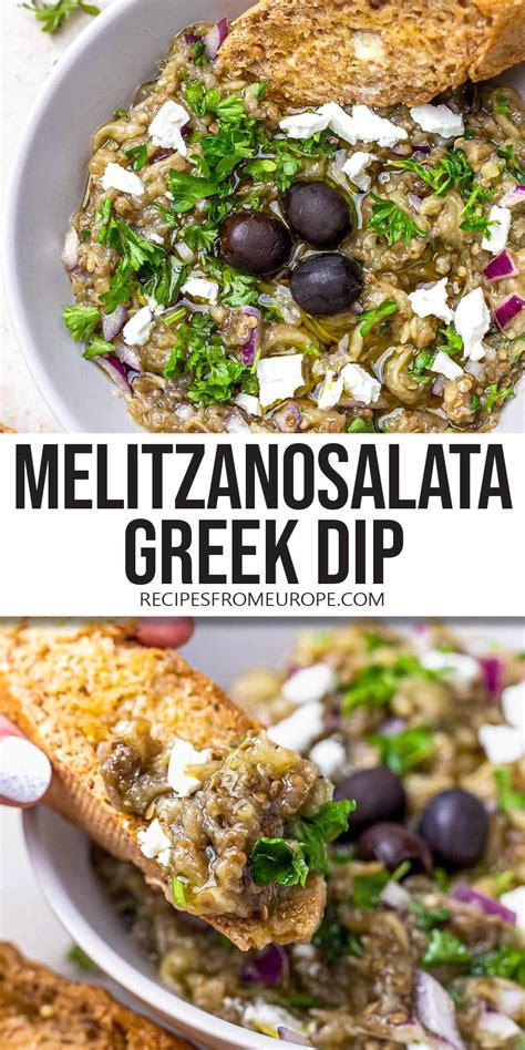 Melitzanosalata Greek Eggplant Dip Recipes From Europe