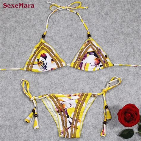 SexeMara 2018 Hot Sale Summer Women Sexy Camouflage Bikini Set Swimwear