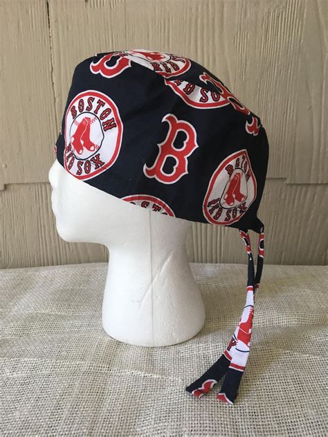 Boston Red Sox Scrub Cap Surgery Cap Scrub Caps Scrub Hat Etsy