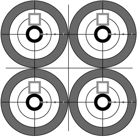 Printable Shooting Targets for Pistol, Rifle, Airgun, Archery