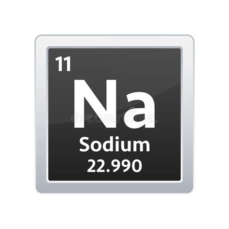 Sodium Symbol Chemical Element Of The Periodic Table Vector | Porn Sex Picture