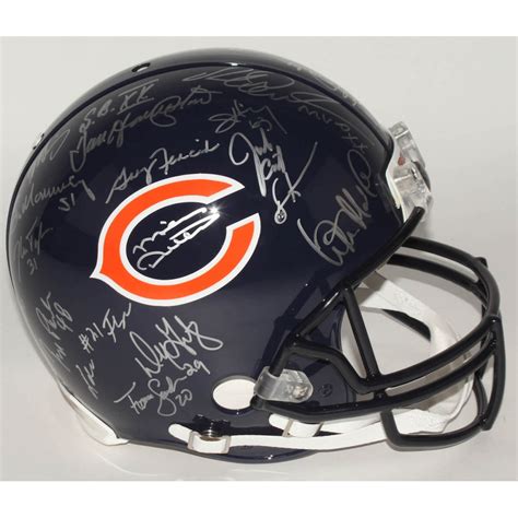 1985 Bears Full Size Authentic On Field Helmet Team Signed By 30 With