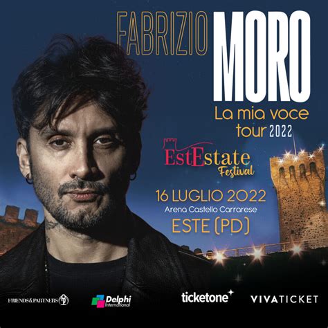 La Mia Voce Tour Fabrizio Moro AllEstEstate Festival Al Castello