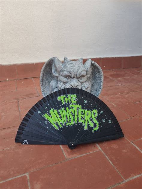 The Munsters Logo Wooden Fan