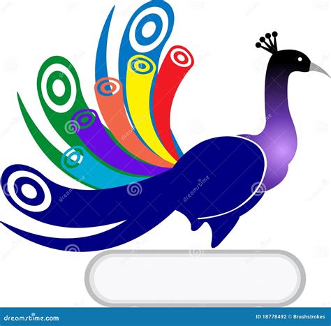 Peacock shape stock illustration. Illustration of bird - 18778492