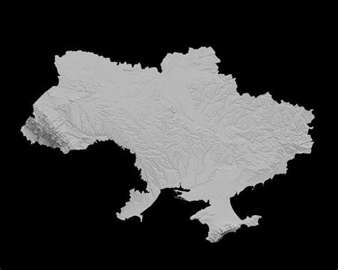 3d Topographical Map Of Ukraine 3d Model 3d Printable Cgtrader