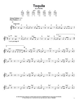 Tequila Easy Guitar Print Sheet Music Now