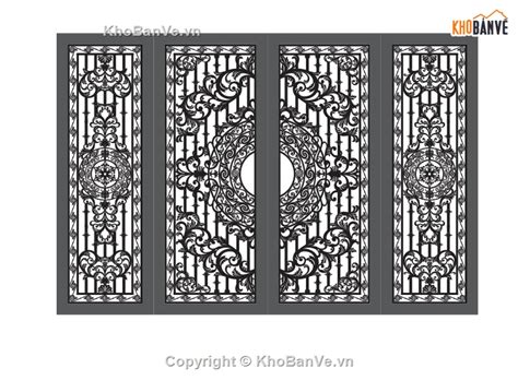 Autocad thiết kế cổng cnc cánh siêu hot hiện nay