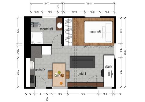 400 Square Foot Apartment Floor Plan - floorplans.click