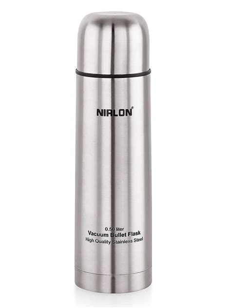 NIRLON Bullet Vacuum Insulated Flask Hot And Cold Water Bottle Double Walled Stainless Steel
