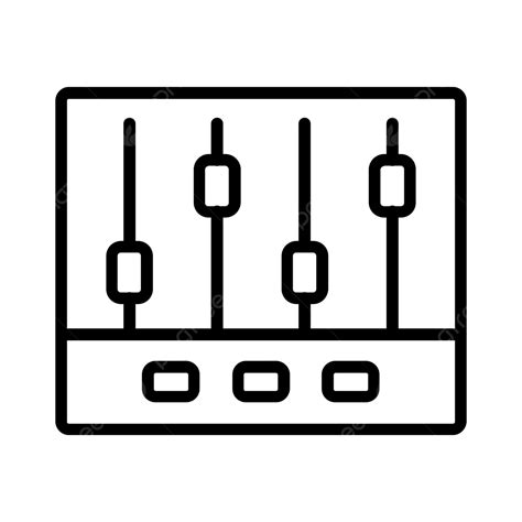 Ikon Baris Panel Kontrol Vektor Kontrol Panel Pengaturan Png Dan