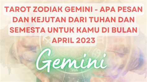 Tarot Zodiak Gemini Apa Pesan Dan Kejutan Dari Tuhan Dan Semesta