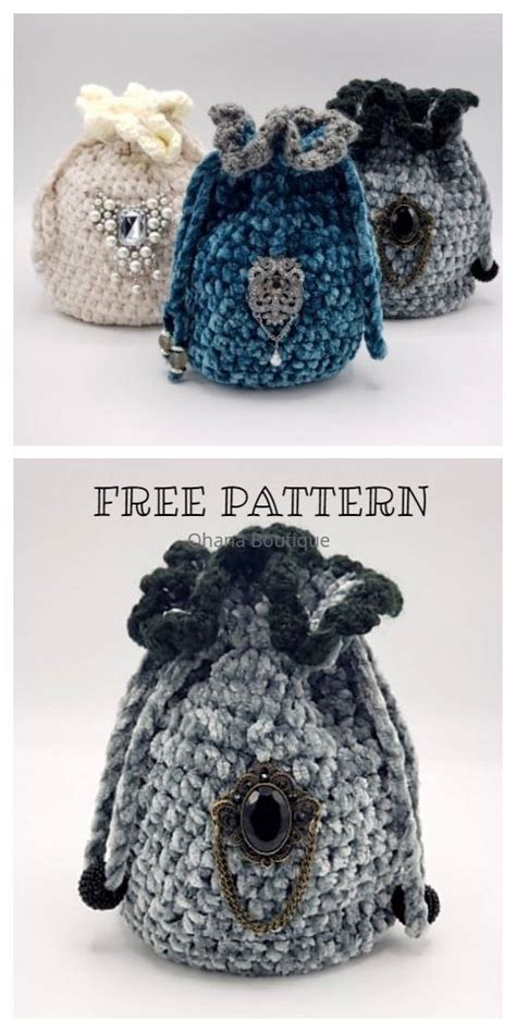 Quick Drawstring Bag Free Crochet Patterns Diy Magazine Artofit