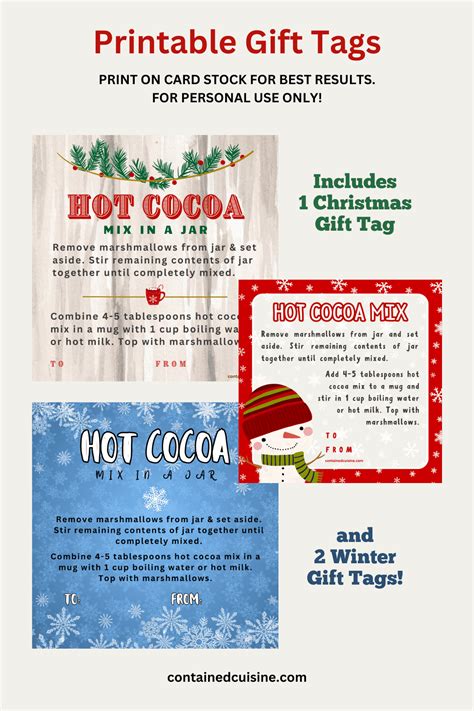Easy Hot Cocoa In A Jar Gift Idea Contained Cuisine