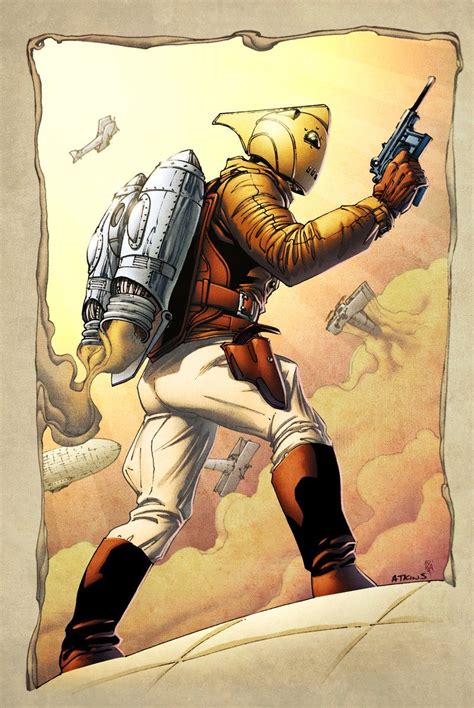 Rocketeer Robert Atkins Comic Books Art Comic Art Superhero Art