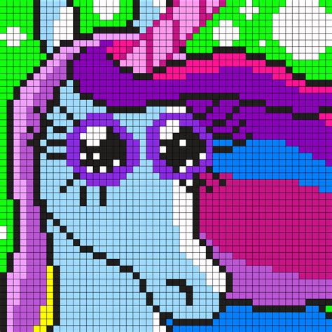 Unicorn From Gravity Falls Perler Bead Pattern | Bead Sprites ...