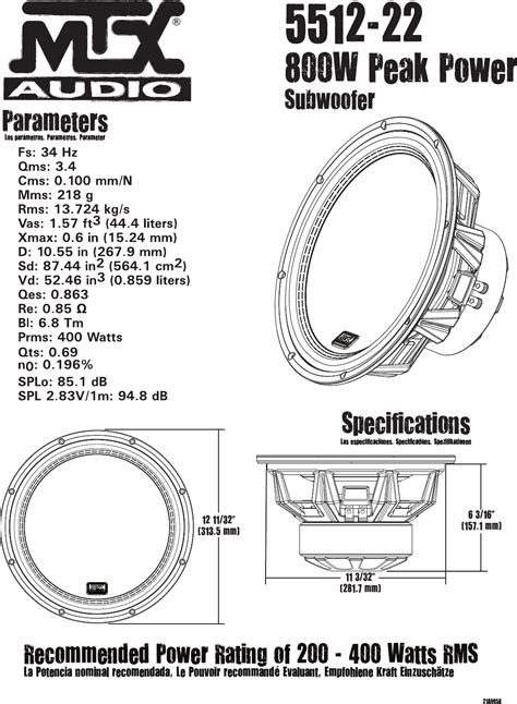 User Manual MTX Audio 5515 22 English 4 Pages