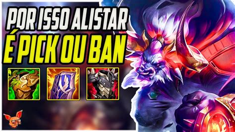 Alistar É O Melhor Suporte Para Subir De Elo Soloq Alistar Chinese Build Gameplay Youtube