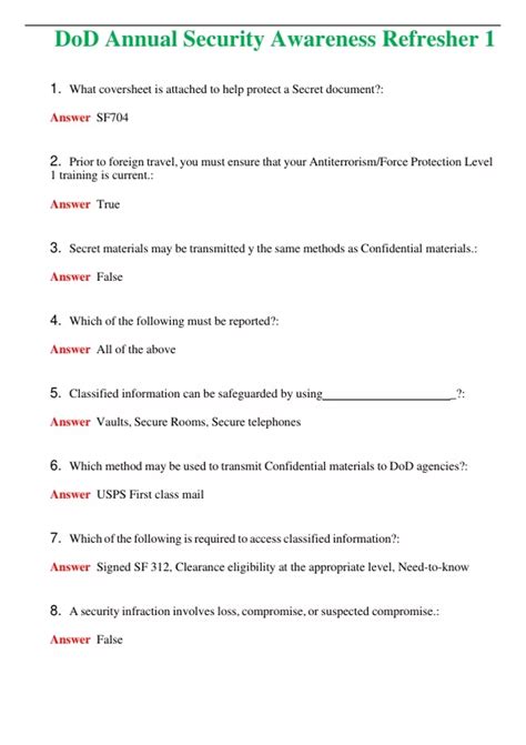 2024 Bundle DoD Annual Security Awareness Refresher 1,2 Passed | A+