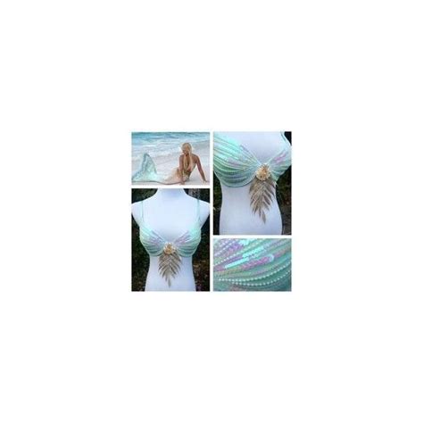 Silicone Seaweed Top Liked On Polyvore Featuring Tops And Blue Top Mermaid Bra Mermaid