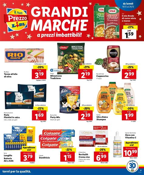 Volantino Lidl Grandi Marche Dal Dicembre Offerte A Pagina