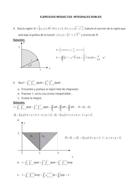 Pdf Ejercicios Resueltos Integrales Dobles Dokumen Tips