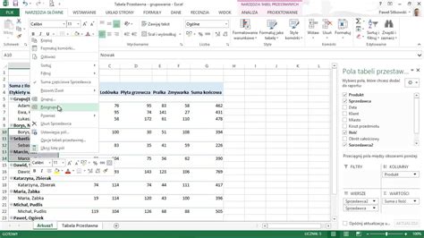 Grupowanie Danych W Tabeli Przestawnej Kurs Excel Od Podstaw YouTube