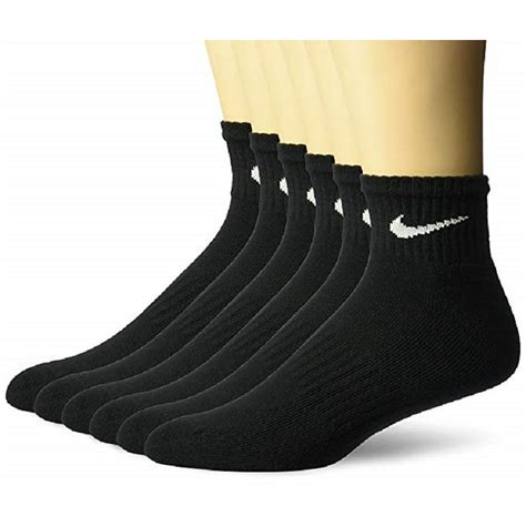 Nike - Nike Everyday Cotton Cushioned Ankle Quarter 6 Pair Socks with ...