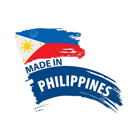 Vector Depiction Of The Philippine Flag On A Blank Canvas Vector