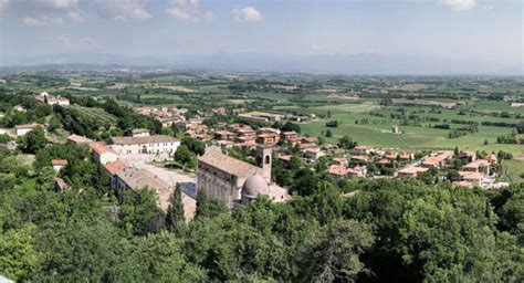 Looking north across Castle at Solferino . The San Martino tower is ...