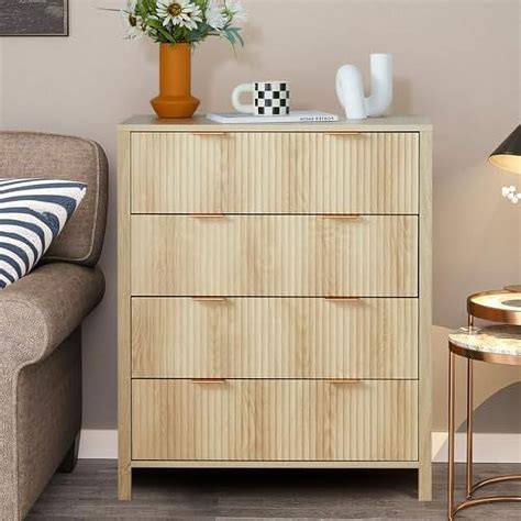 Geroboom Nightstands With Drawers Modern Large Striped Bed With