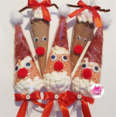 Hot Chocolate Cones Reindeer Cones And Santa Sweet Cones Etsy