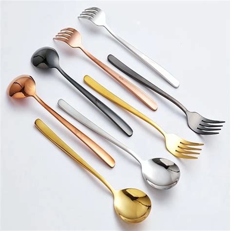 Jual Sendok Garpu Korea Stainless Steel Tebal Set Alat Makan Korea